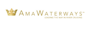 AmaWaterways Leading the Way in River Cruising Logo in Gold